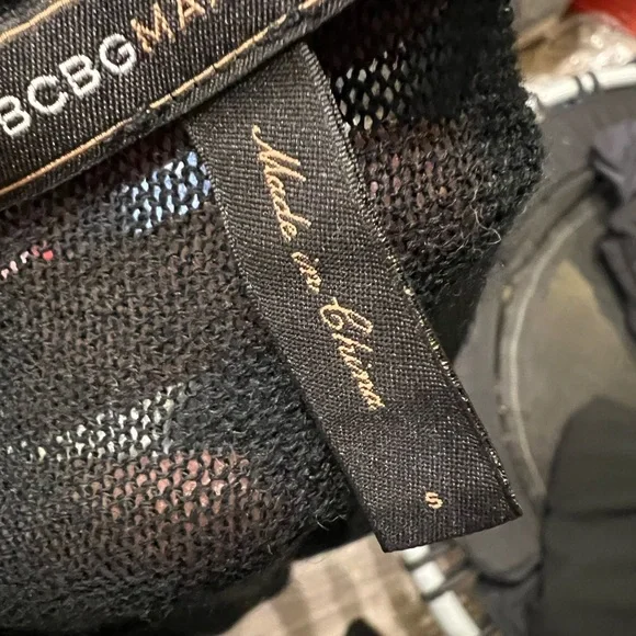 Black cotton cashmere blend Women's Top - Picture 5 of 6